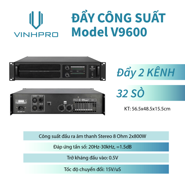 Đẩy Nhập VinhPro V9600(2x800W)