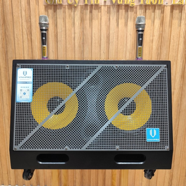 LOA  XÁCH TAY VINH PRO - V866 2 BASS  25CM CÔNG SUẤT 500W