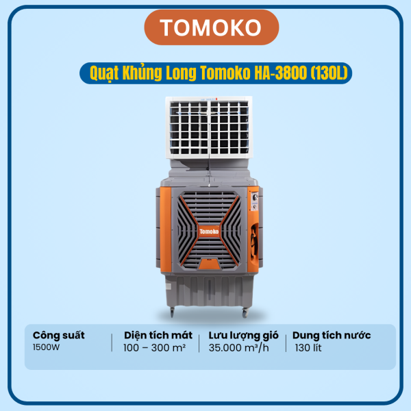 QUẠT KHỦNG LONG TOMOKO HA-3800 (130L)