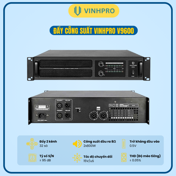 ĐẨY CÔNG SUẤT VINHPRO V9600