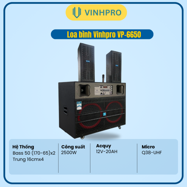 LOA BÌNH VINHPRO VP-6650