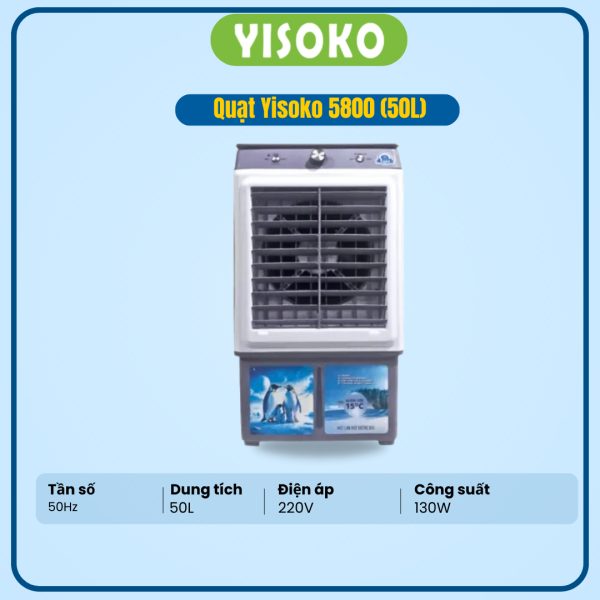 QUẠT ĐIỀU HÒA YISOKO 5800 (50L)