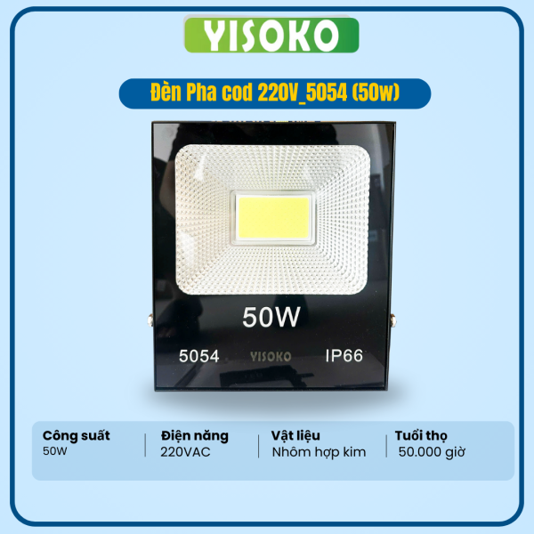 ĐÈN PHA COD YISOKO 220V_5054 (50W)