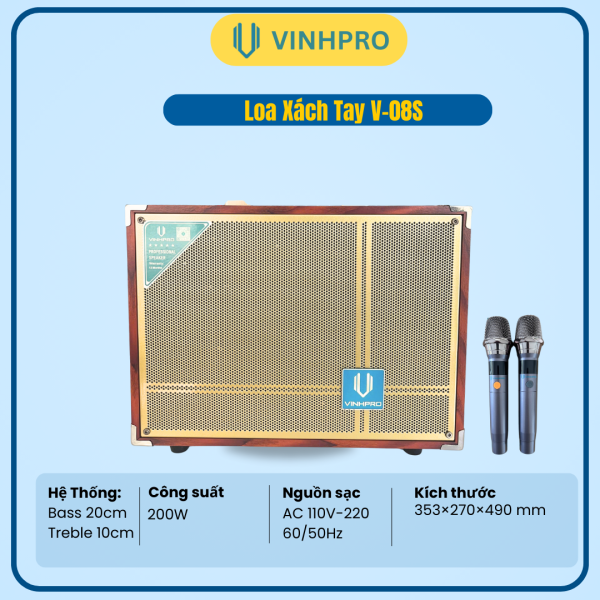 LOA KÉO VINHPRO V-08S