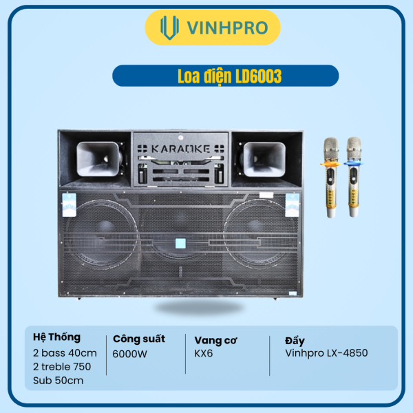 LOA ĐIỆN VINHPRO LD6003