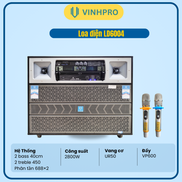 LOA ĐIỆN VINHPRO LD6004