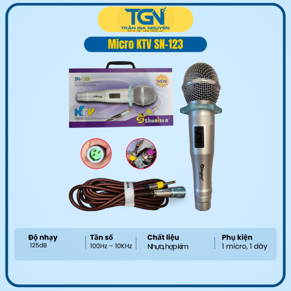 MICRO CÓ DÂY SHUNISON KTV SN-123