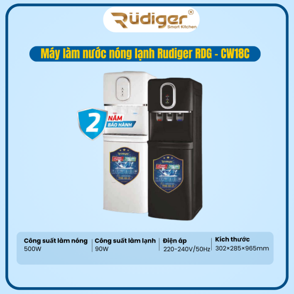 MÁY LÀM NƯỚC NÓNG LẠNH RUDIGER RDG – CW18C