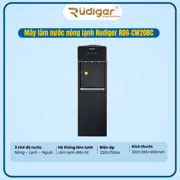 MÁY LÀM NƯỚC NÓNG LẠNH RUDIGER RDG-CW208C
