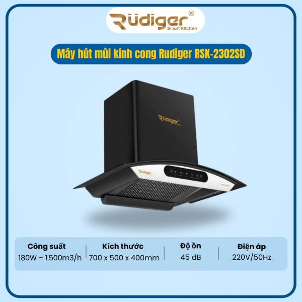 MÁY HÚT MÙI KÍNH CONG RUDIGER RSK-2302SD