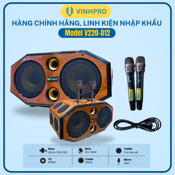 LOA XÁCH TAY VINHMAX V220-D12