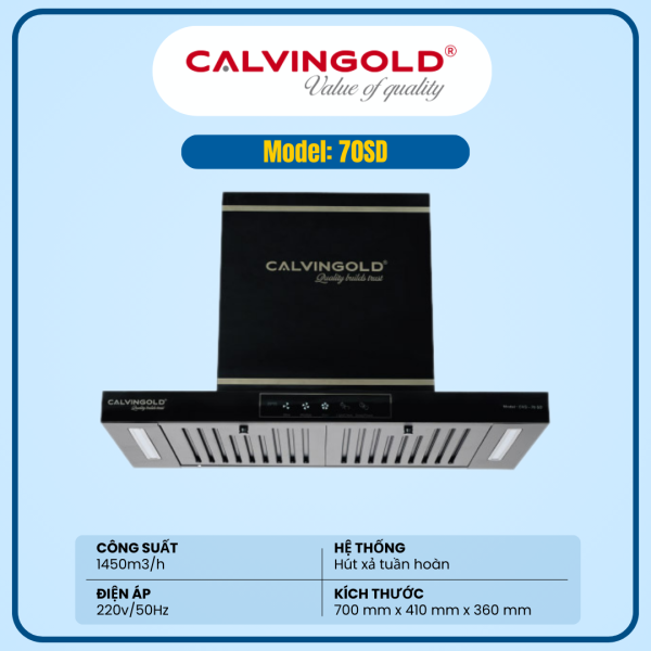 MÁY HÚT MÙI CALVINGOLD 70SD