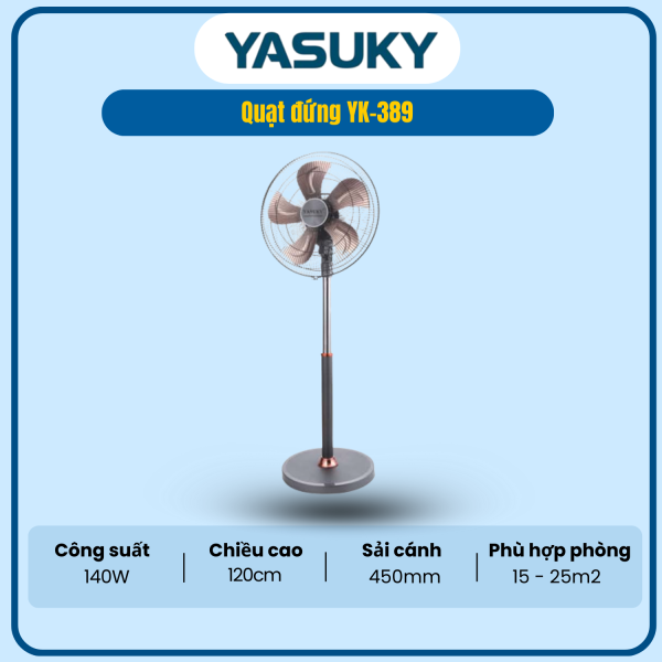 QUẠT ĐỨNG YASUKY YK-389